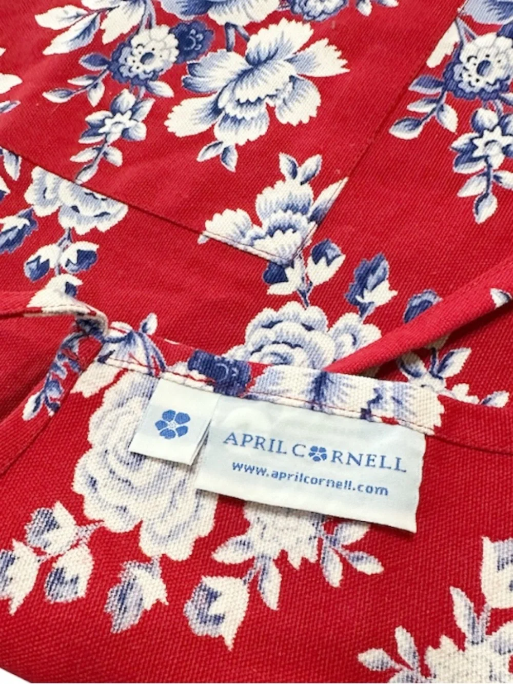 NEW April Cornell FLORAL WILLA ROSE Design Chef’s Apron with Front Pocket